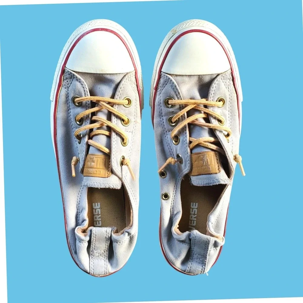 Converse Chuck Taylor All Star Shoreline Grey Slip On Sneakers Womens 9 551620C